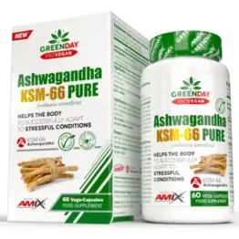 AMIX Nutrition - GreenDay® ProVEGAN Ashwagandha KSM-66 Pure 600 60 Vcaps BOX