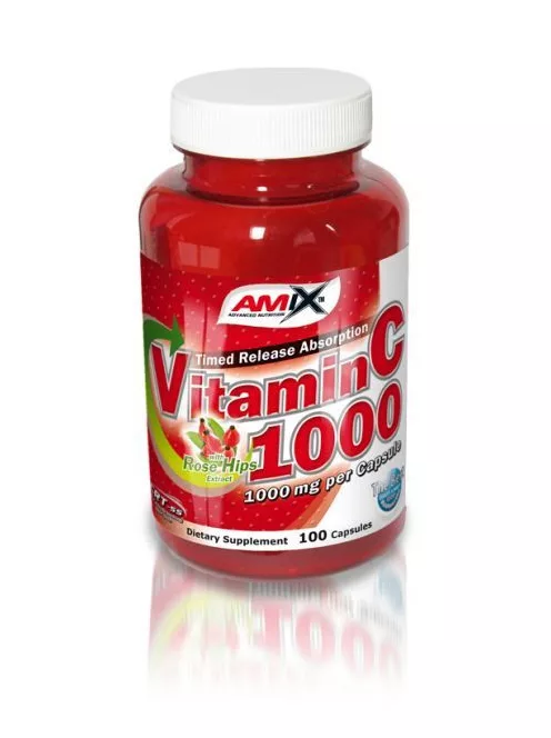 AMIX NUTRITION – C-Vitamin + Rose Hips 1000mg 100cps