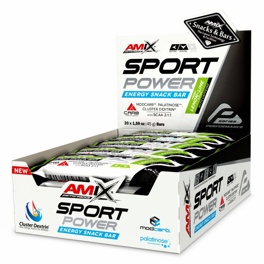 Amix Performance Sport Power Energy Snack Bar with caffeine