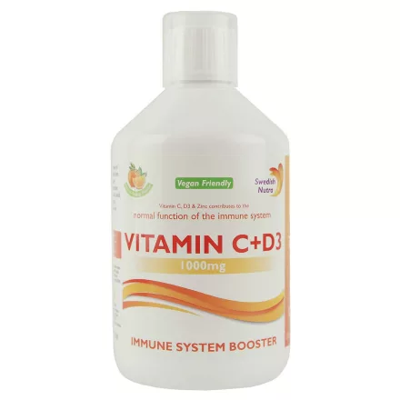 Swedish Nutra C+D3 folyékony vitamin 500ml